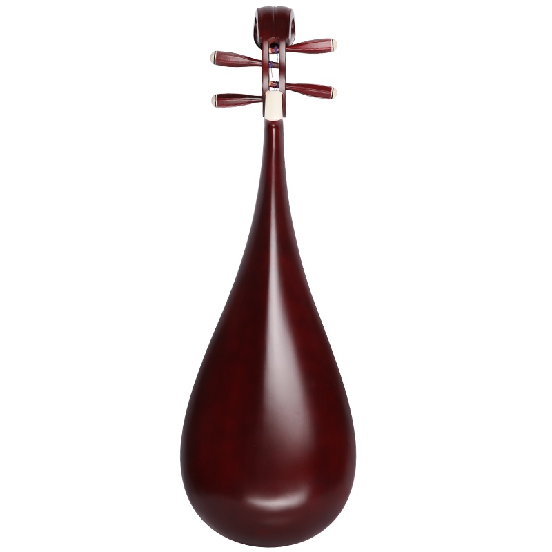 梵巢 琵琶 练习 乐器 PP-02 成人 初学 演奏 用琴 亮光 上漆 黑色 硬木材质 成人兰花蝴蝶琵琶