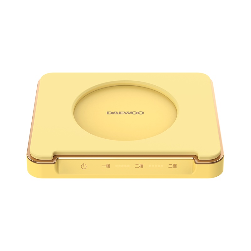 大宇(DAEWOO)加热杯垫 办公室家用恒温杯垫茶杯垫保温杯垫暖杯垫热牛奶神器 IC01黄色