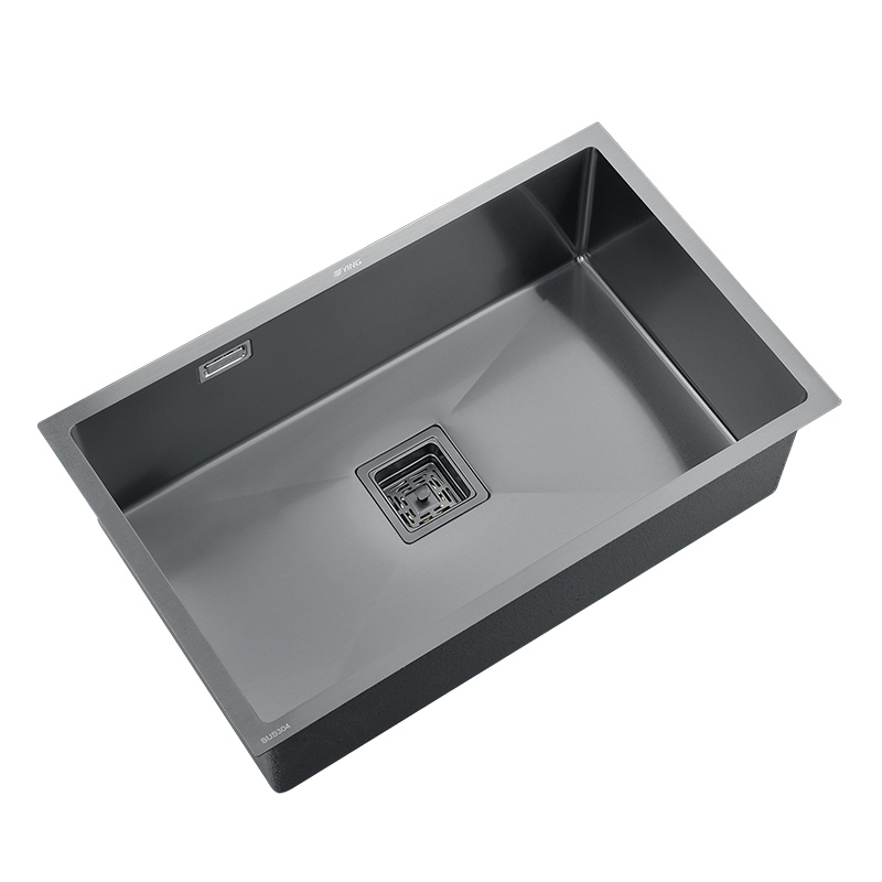 鹰卫浴不锈钢纳米水槽洗碗槽水池大洗菜盆单槽台盆厨房嵌入式家用