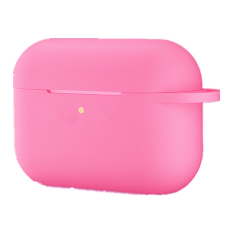 适用苹果airpods pro夜光保护套airpods 3代 液态硅胶软套蓝牙耳机超薄防摔保护壳 夜光粉色