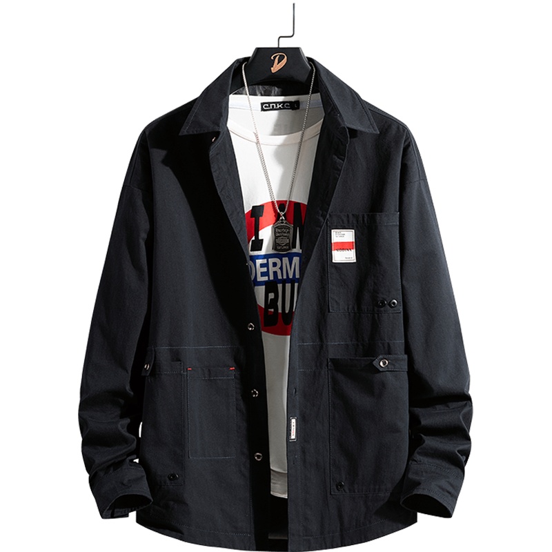 千纸鹤男装2019秋冬新款休闲百搭舒适简约男士长袖衬衫男士衬衣男10202