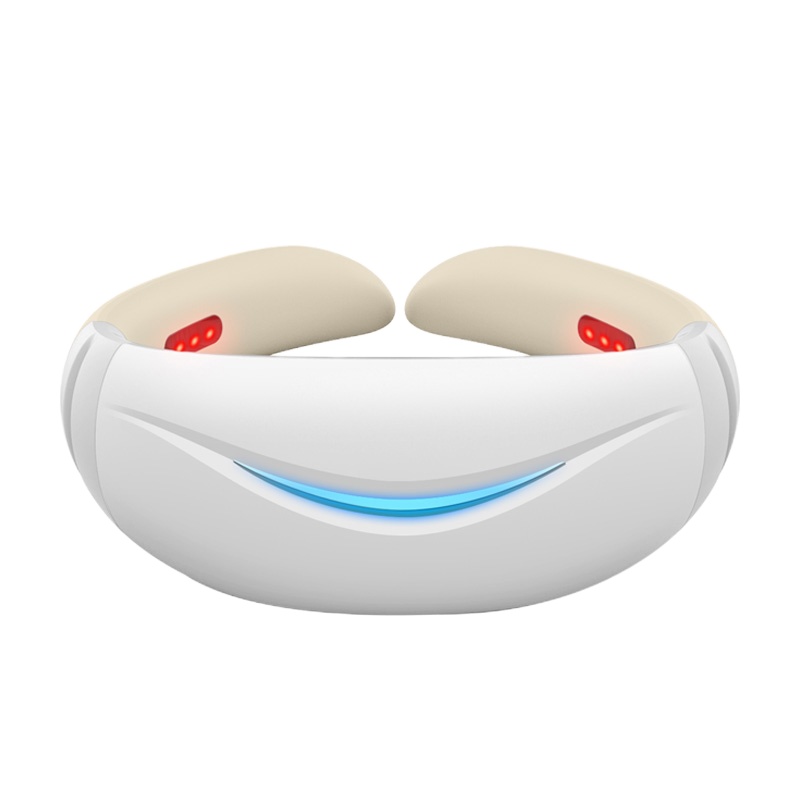 [蓝韵] 颈椎按摩器 颈部按摩仪脖子牵引器办公室护颈仪红光磁疗智能热敷舒缓颈椎MN113