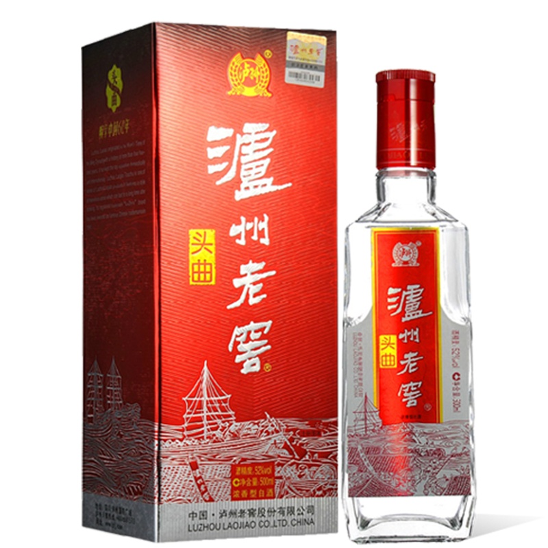 泸州老窖 头曲 52度 500ml 浓香型白酒 苏宁自营