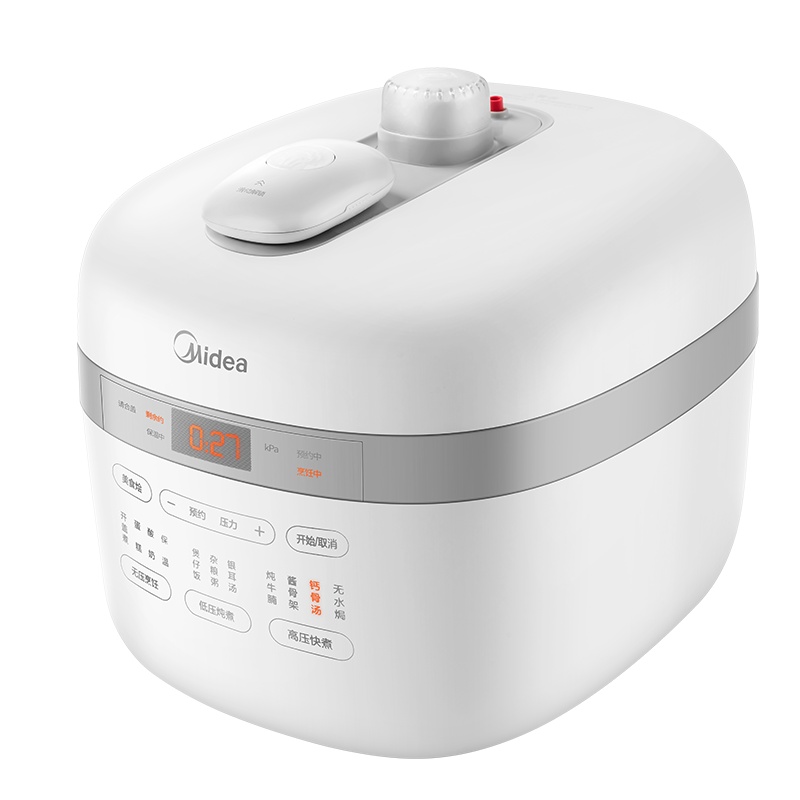 美的(Midea)智能电压力锅压力烹饪机滑动开盖电压力煲一锅双胆精控火候家用电高压锅MY-YL50Easy505