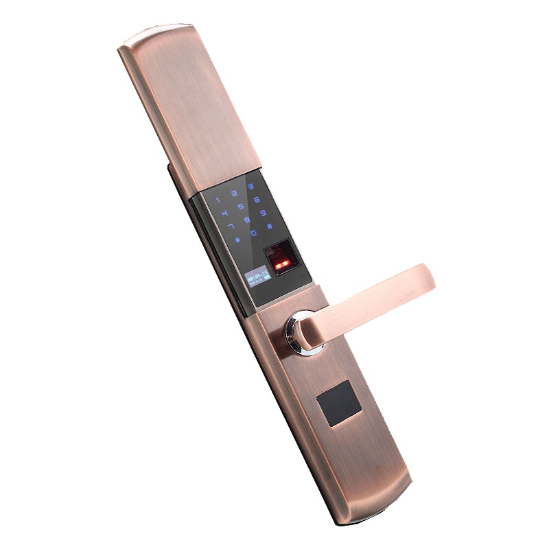 迈玥指纹锁密码锁家用防盗门锁智能电子刷卡门锁手机APP远程滑盖