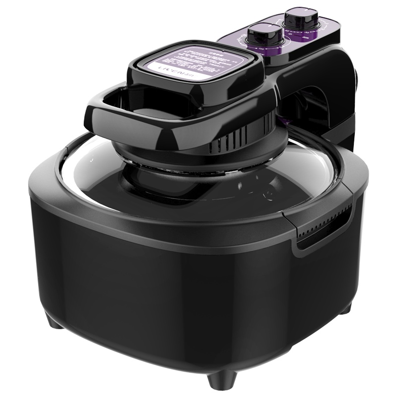 利仁(Liven)空气炸锅KZ-J1006家用多功能无油煎炸无烟大容量双锅热空气循环不粘烤架易清洗自动断电