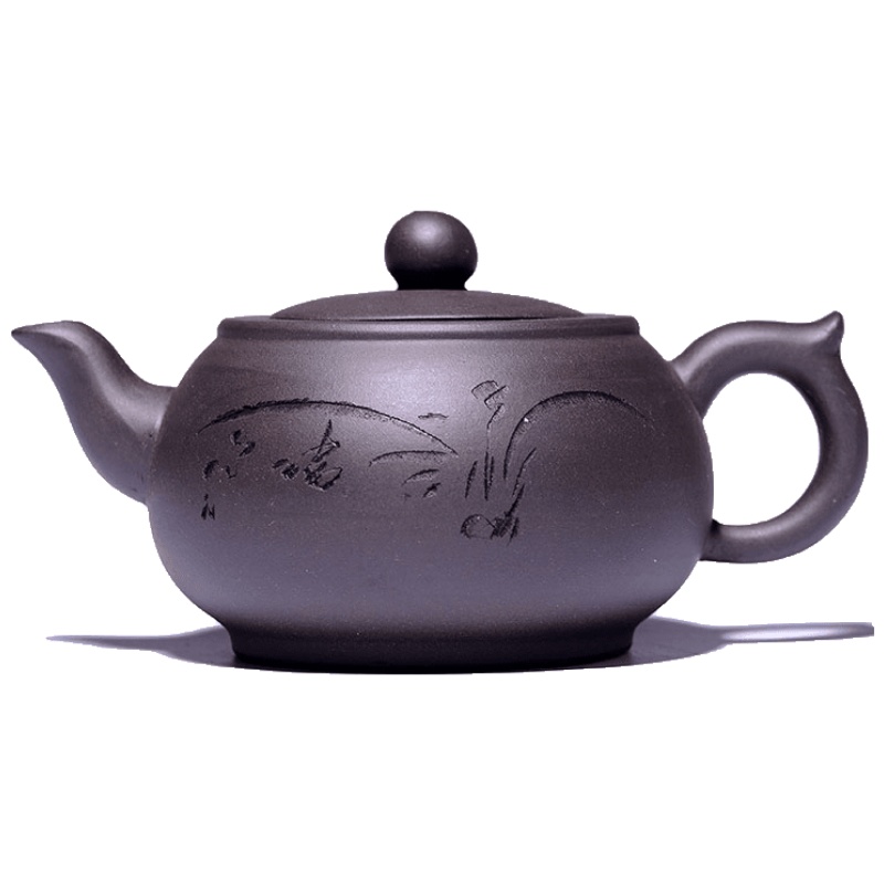 家柏饰(CORATED)茶具正宗紫砂壶原矿名家紫泥大茶壶仿古井栏全手工大容量家用水壶