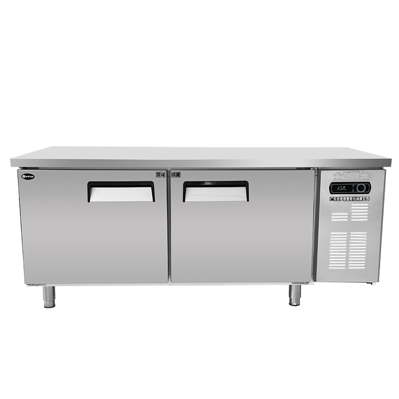 友田商用工作台冷藏保鲜厨房操作台冷冻节能冰箱双温餐饮饭店冷柜1500*800*800双温