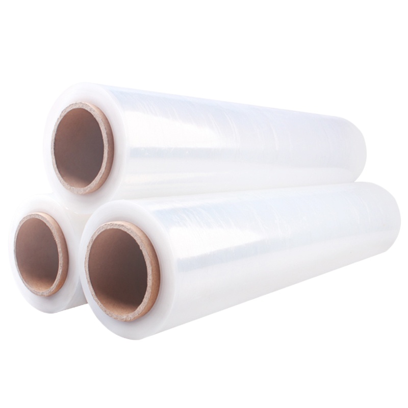 海斯迪克 HK-526 PE拉伸塑料膜 物流缠绕膜打包膜 工业保鲜膜托盘运输包装膜 80cm宽(320米长)