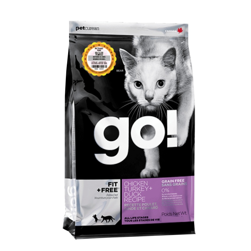 Petcurean Go！猫粮8磅/3.63kg加拿大进口无谷九种肉全猫粮健康无限系列猫干粮主食粮