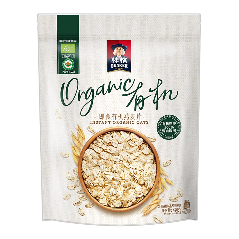 桂格(QUAKER)即食有机燕麦片420克