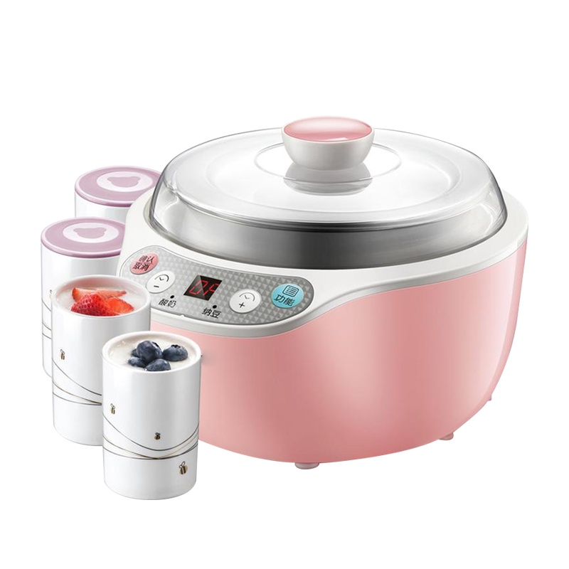 苏宁极物 酸奶机 SNJ-B10N2 自制酸奶米酒发酵机陶瓷分杯 粉色款(单位:台)