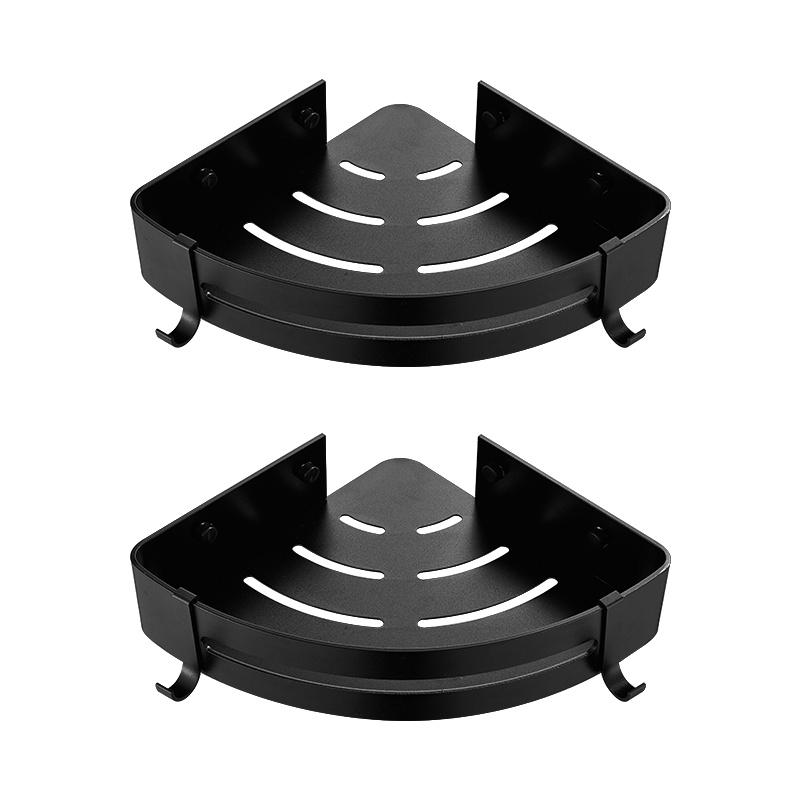 优勤浴室置物架免打孔卫生间壁挂式厕所洗手间洗漱台三角毛巾收纳架子