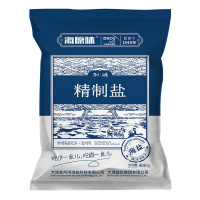 海湾加碘食用盐天然海盐400g装精制食用盐碘盐家用食盐加碘盐