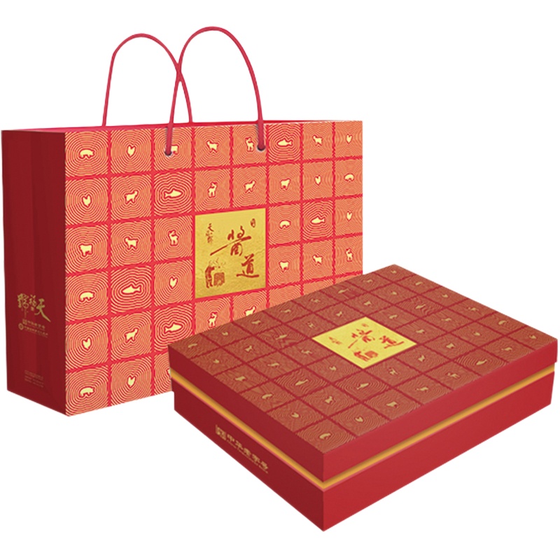 天福号 经典酱道1800g 熟食礼盒装零食真空酱肉年货大礼包 中华老字号