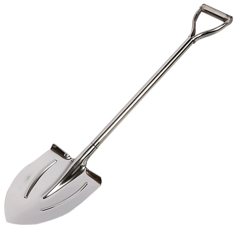 海斯迪克 HK-638 不锈钢连体锹 园林工具铁锨农用铁铲铁锹不锈钢铲子清洁挖土工具 尖头1m