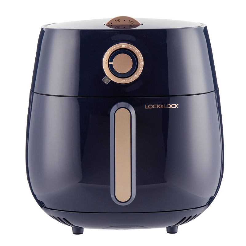 乐扣乐扣(LOCK&LOCK)空气炸锅 家用大容量煎炸锅薯条机电烤箱 多功能无油煎炸烘烤 EJF173BLU 4L