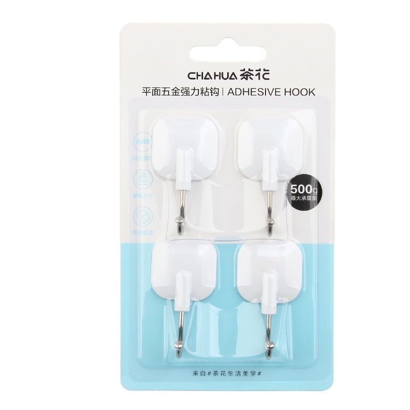 茶花(CHAHUA) 2912 平面五金强力粘钩 4只/包(计价单位:包)