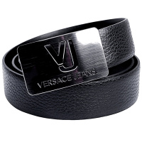 Versace Jeans范思哲男士腰带牛皮革商务休闲皮带VJ【官网可验】