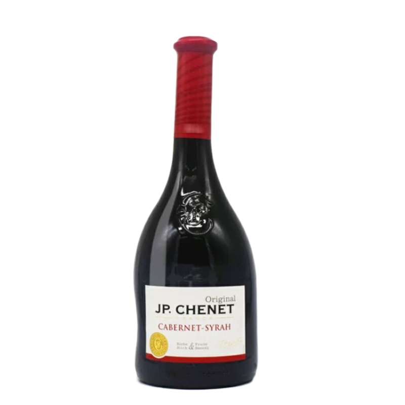 法国原装进口红酒香奈 整箱(J.P.CHENET) 赤霞珠西拉 干红葡萄酒 750ml×6瓶(SZK)