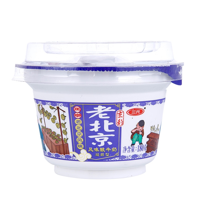 三元 老北京风味酸奶 180g/杯