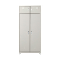 振奥 制式营具加厚铁皮更衣柜双门物品内务柜（高2000*宽900*深500mm）