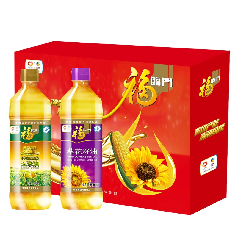 中粮福临门营养油礼盒.