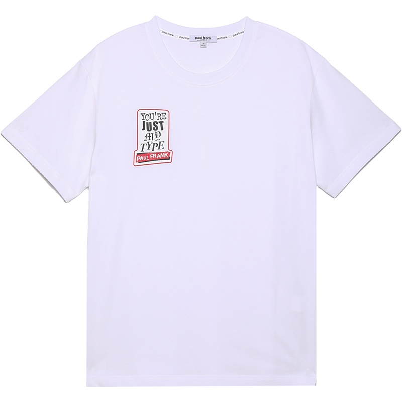 Paul Frank/大嘴猴夏季新款短袖T恤女韩版甜美印花宽松情侣装