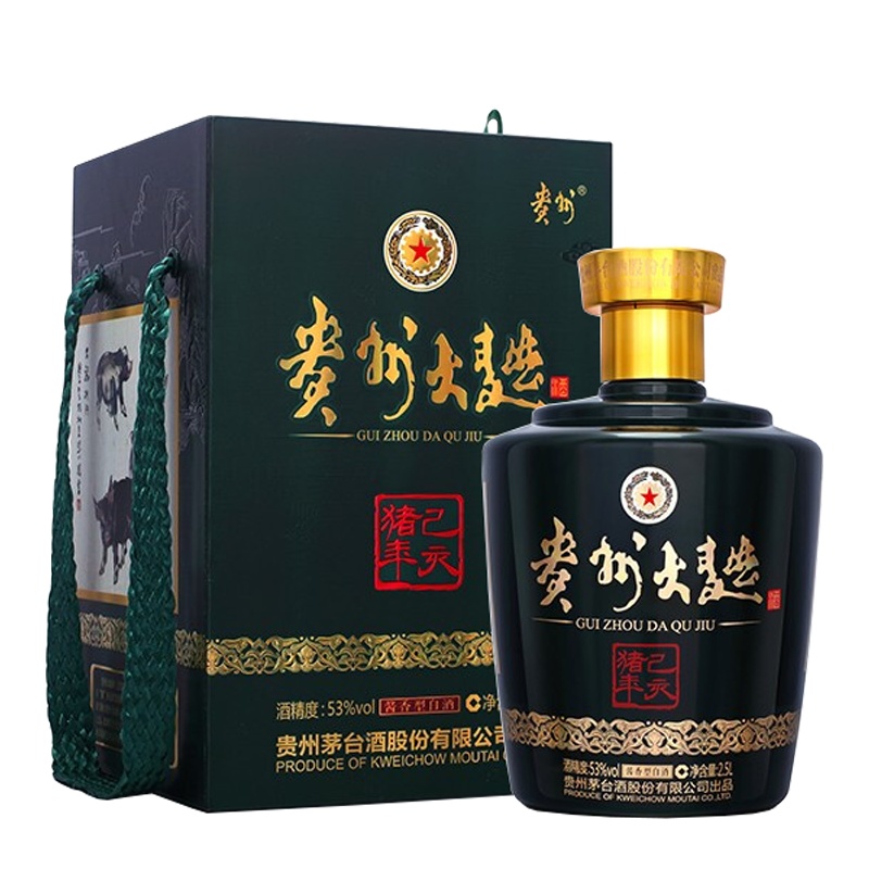 贵州茅台 贵州大曲 己亥猪年生肖酒 53度2.5L 酱香型白酒