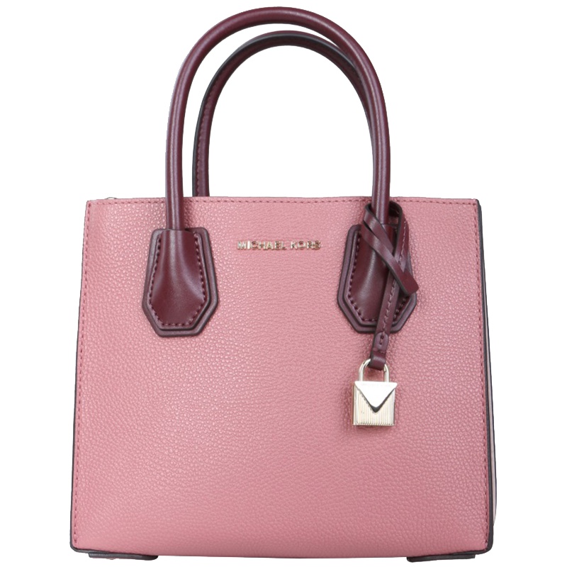 MICHAEL KORS女士灰玫瑰色皮质手提包斜挎包30T8TM9M2L ROSE MULTI
