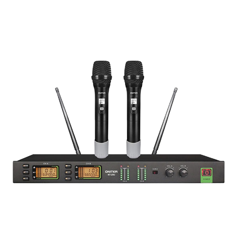 SN-HB-08 一拖二无线手持话筒NT-25U 黑色