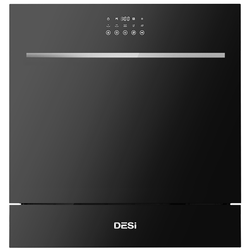 德思(DESI)家用嵌入式全自动智能洗碗机DSWQP8-A6 大容量8-10套碗 立嵌两用 高温洗涤 余温烘干