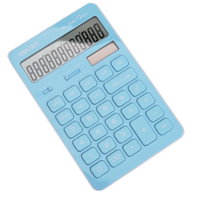 得力(deli)1548A计算器学生计算器计算机财务计算器商务计算器