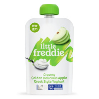 little freddie 小皮发酵乳金冠苹果泥 100g 袋装适用年龄6个月以上