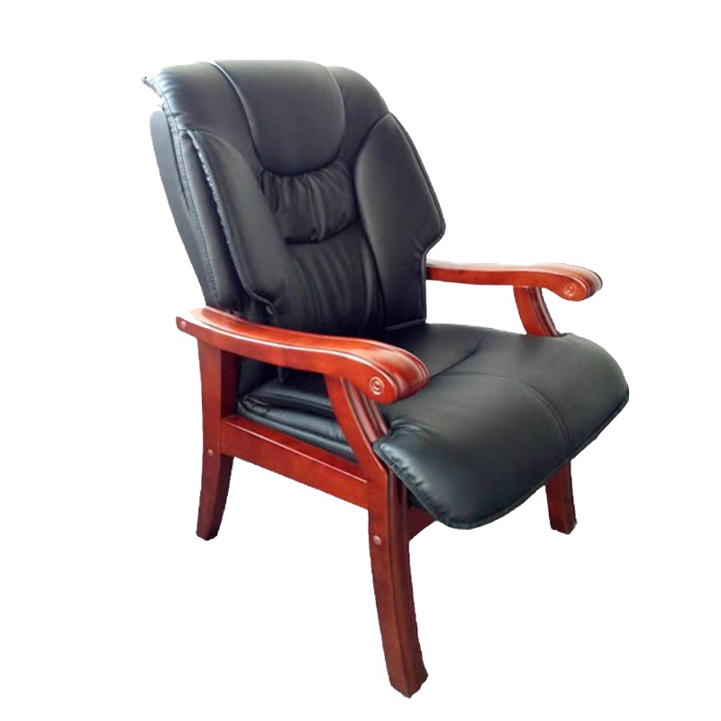 瑞丰杰-办公椅老板椅带扶手木椅皮椅RJ-Y01西皮