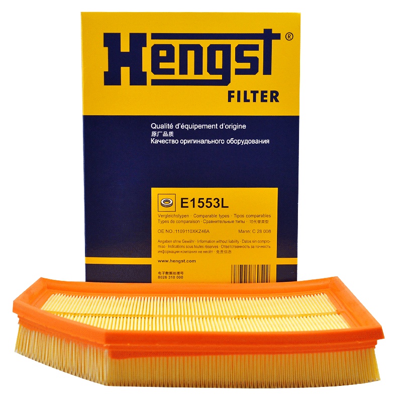 汉格斯特(hengst)空气滤清器E1553L适用于哈弗H6 12-14 2.4L