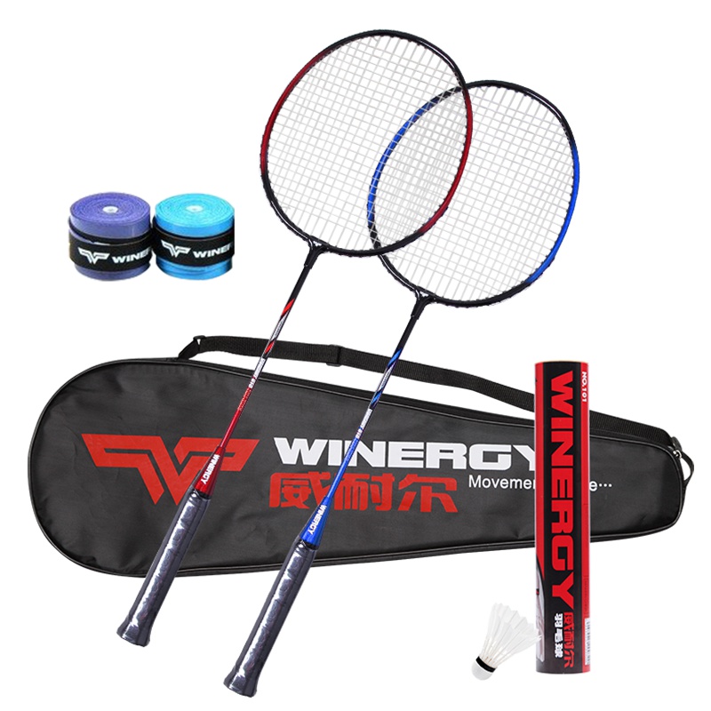 威耐尔Winergy810羽毛球拍对拍套装刚性复合情侣款 攻防兼备送拍套羽毛球业余初级(300元以下)
