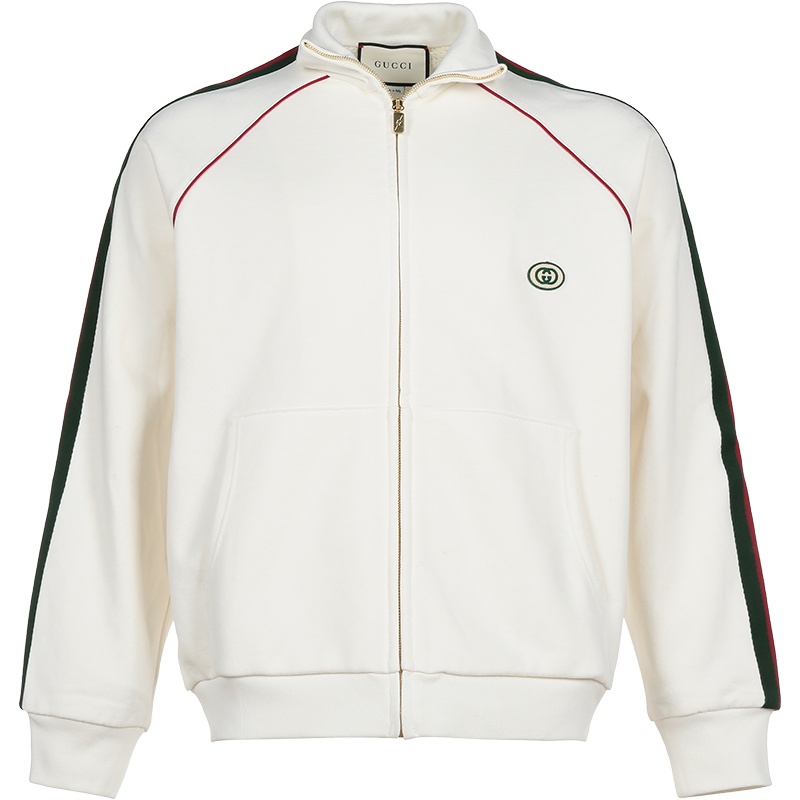 GUCCI 古驰 男士 棉质拉链高领卫衣运动衫外套 625405 XJCOE