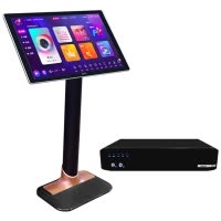 eVideo/视易 K72 主机内置6TB硬盘+19.5吋触摸屏黑色落地架 智能高清KTV点歌机触摸屏家庭卡拉OK点唱机