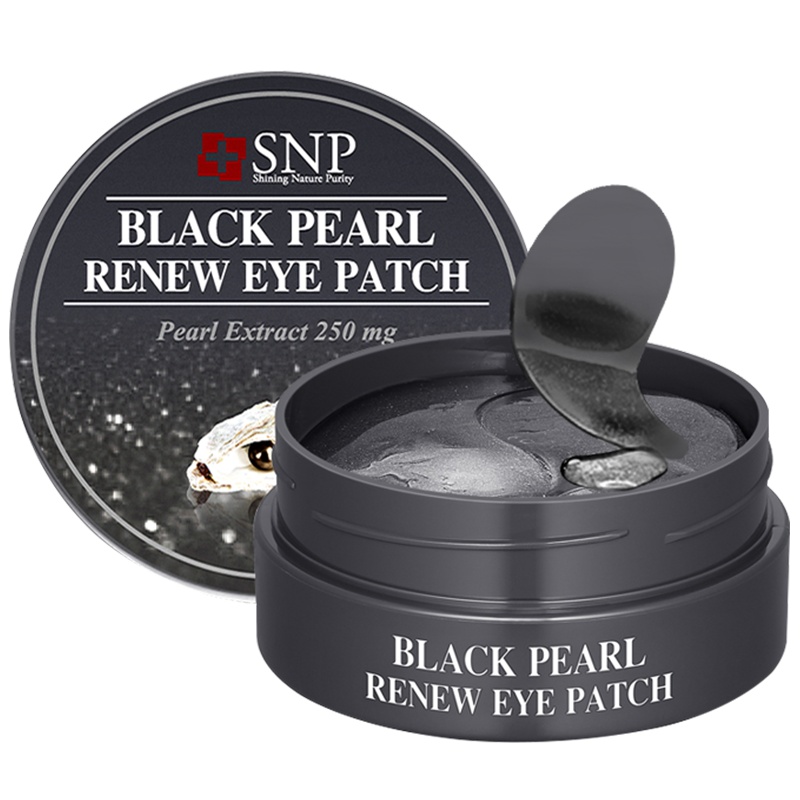 [熬夜急救必备!]SNP爱神菲黑珍珠眼膜60片 淡化黑眼圈 绿茶提取物 舒缓眼部疲劳