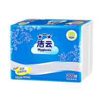 洁云 加韧平板卫生纸 300张/包 42包/箱