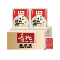 寿桃乌冬面非油炸方便面捞面拌面速食面条12包乌冬面赠XO酱滋味酱 默认发XO滋味酱