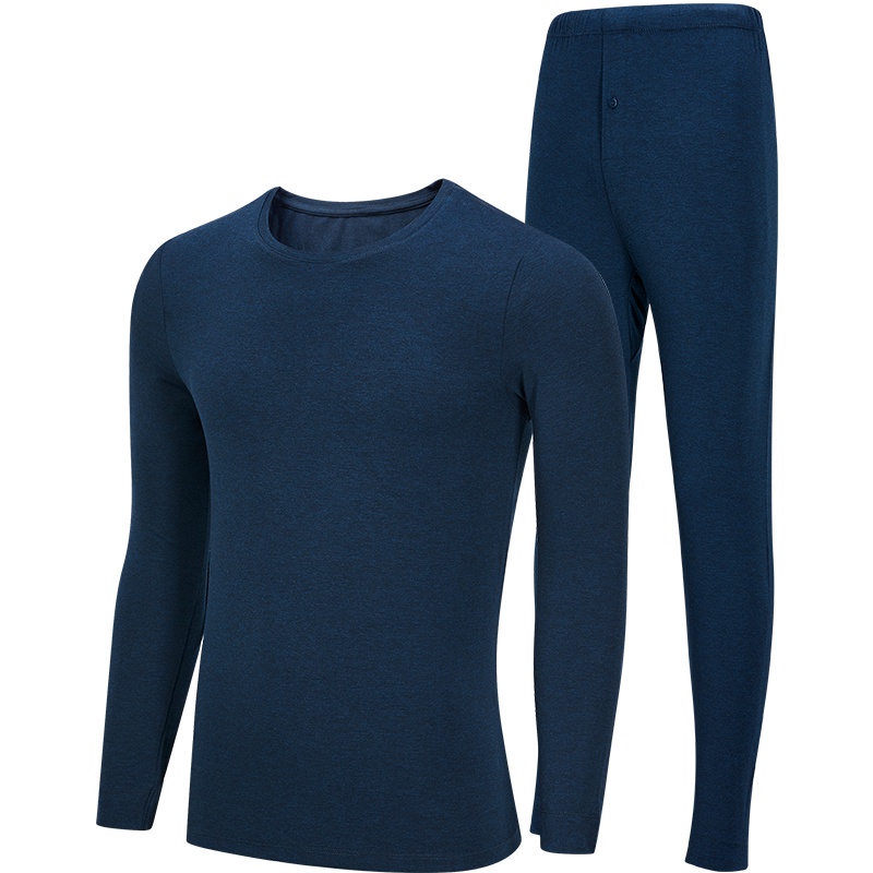 HLA海澜之家保暖内衣套装秋冬男士秋衣秋裤棉毛衫HUTAJ3R023A