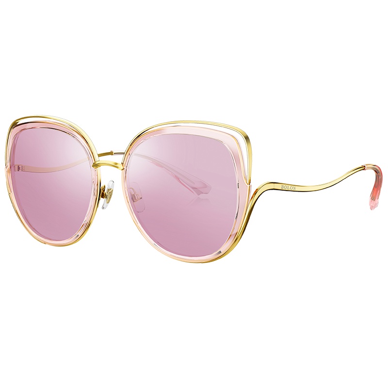 BOLON暴龙新款蝶形偏光太阳镜女潮流墨镜时尚个性眼镜BL6077