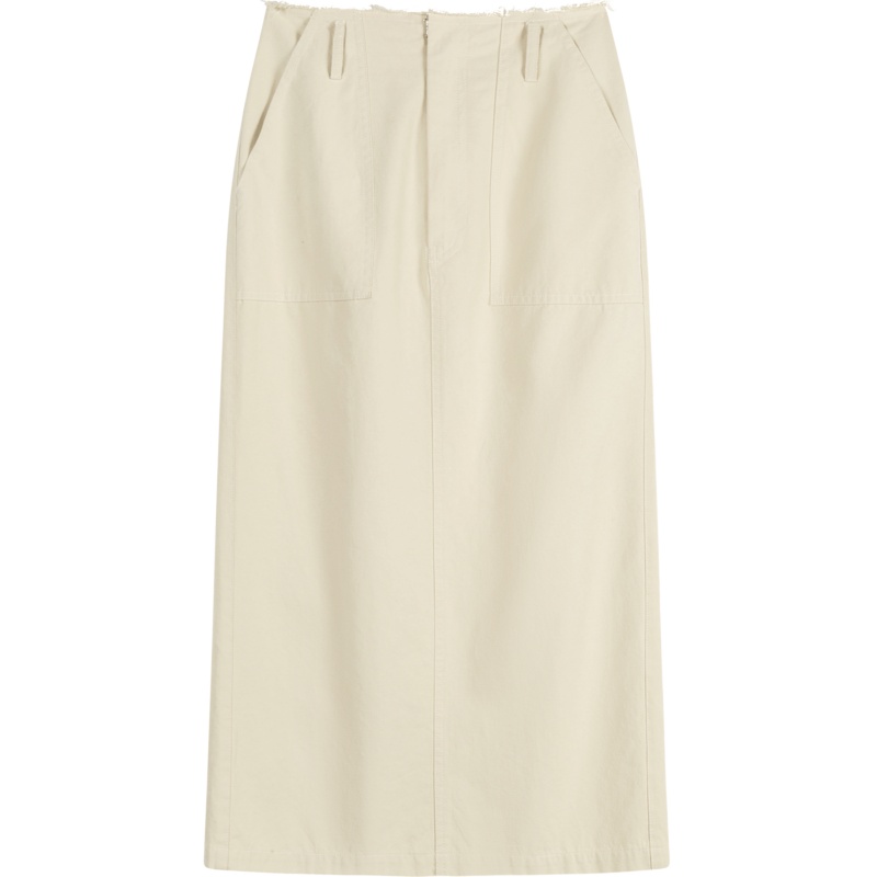 七格格半身裙女2020秋季新款高腰显瘦冷淡风工装裙中长款一步裙潮