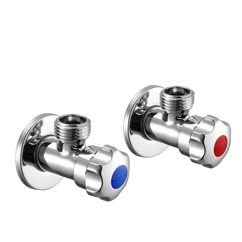 摩恩厨房卫生间配件加厚冷热水通用角阀止水阀开关铜三角阀