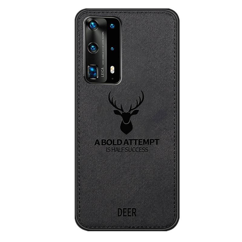 [送钢化膜]高铭宣华为P40Pro手机壳P40保护套男款送车载支架P4o布纹huawei外壳新款磁吸磁性超薄全包防摔硅胶