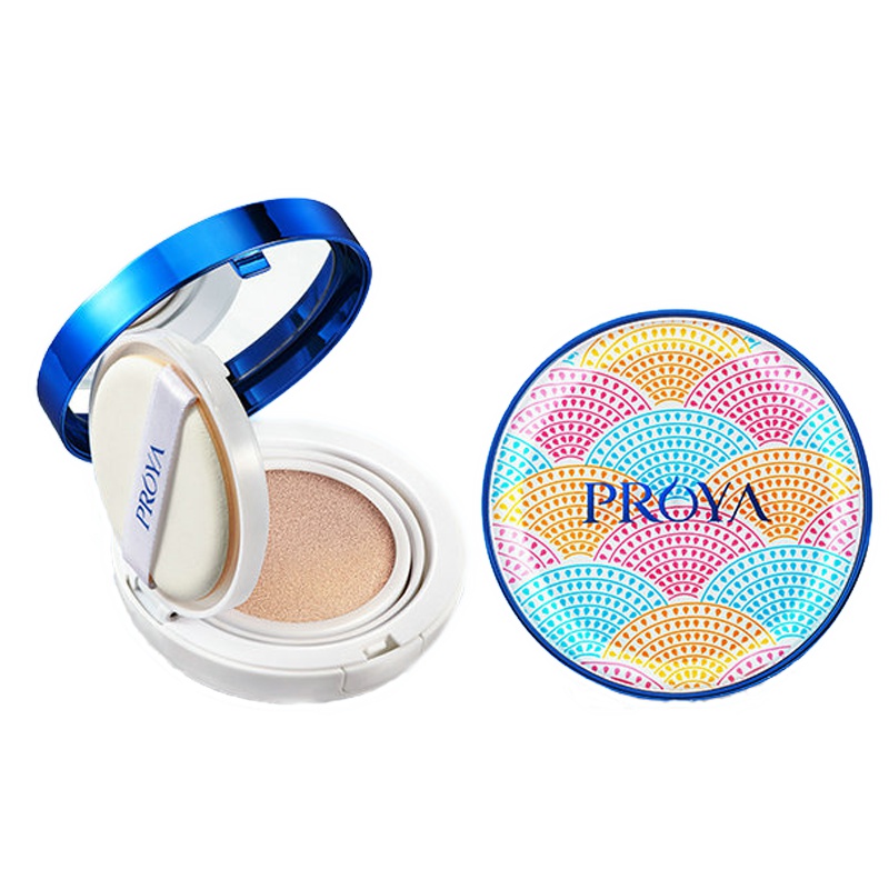 珀莱雅光感雪肌气垫CC霜12g*2 遮瑕保湿持久不脱妆 带替换装