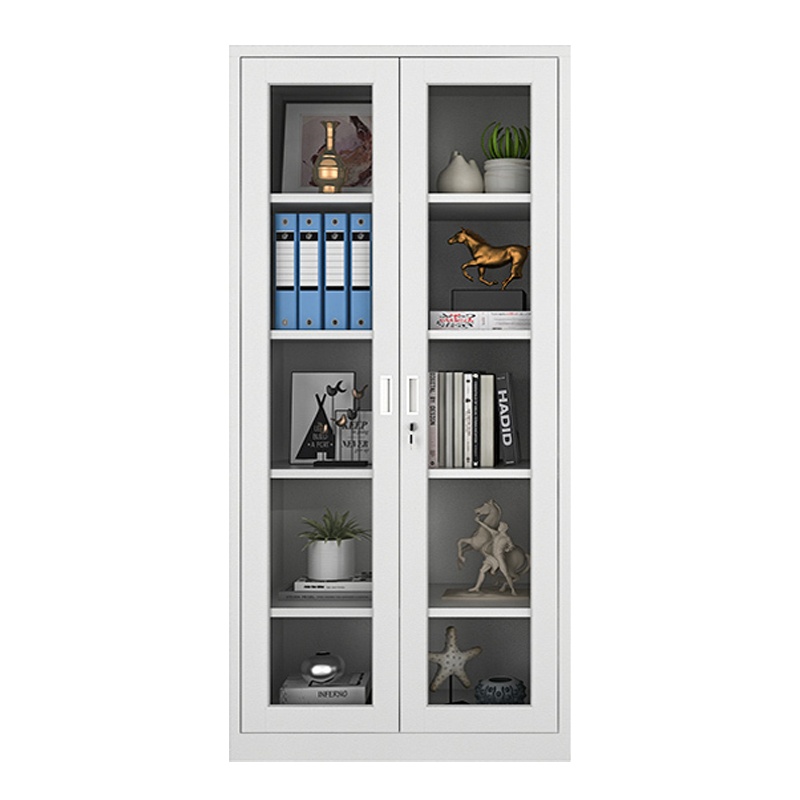 铭威盾钢制文件柜办公资料柜铁皮档案柜财务凭证柜带锁储物柜通玻器械柜