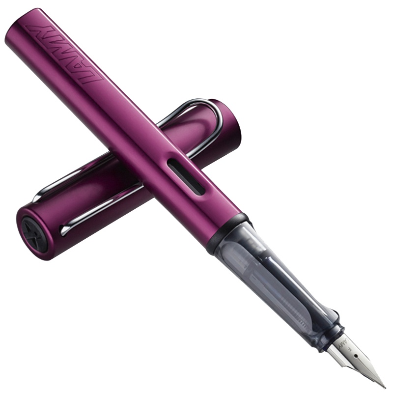 凌美(LAMY)钢笔恒星AL-star商务书写墨水笔钢笔紫红色F尖